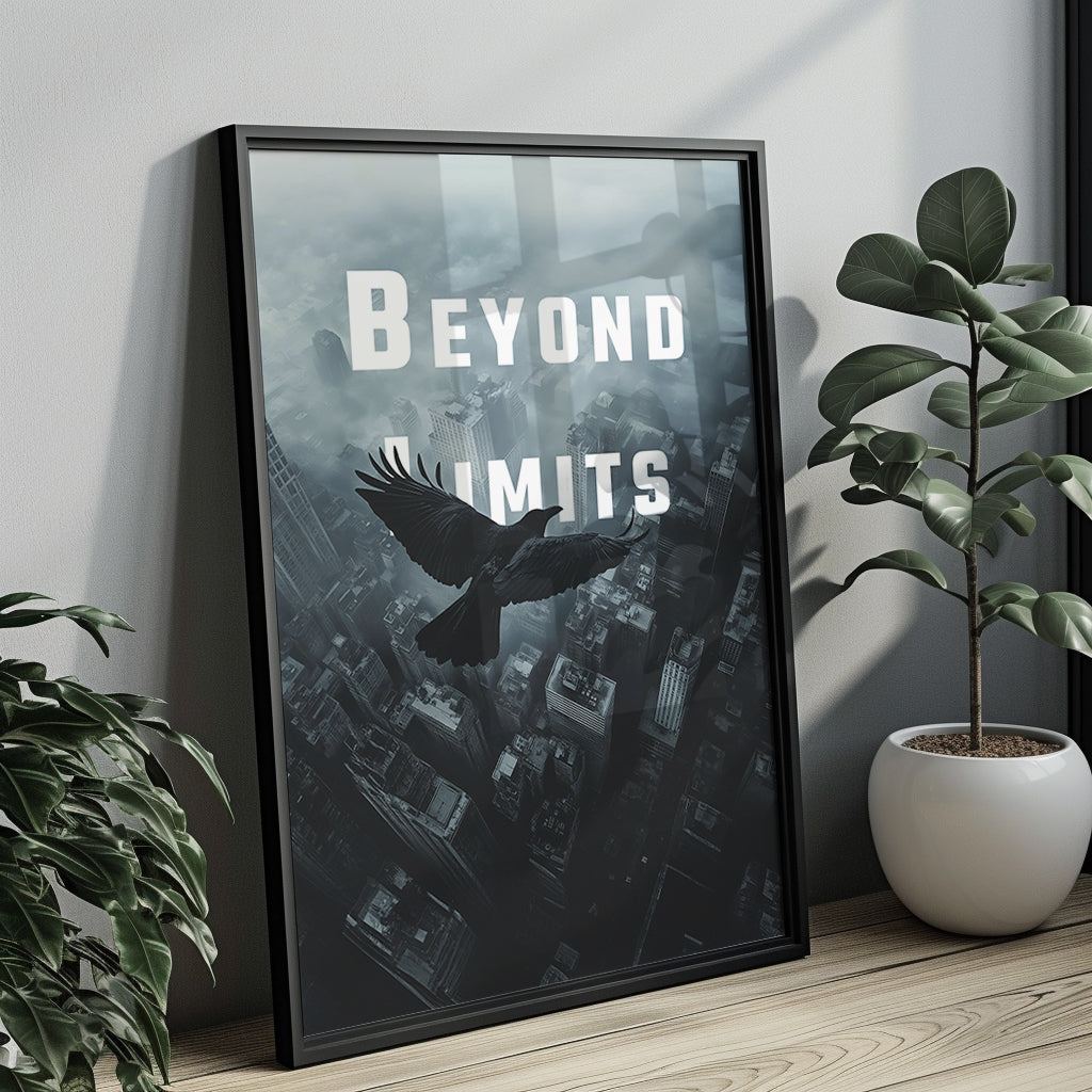 "Beyond Limits" Motivationsposter Lifestyle