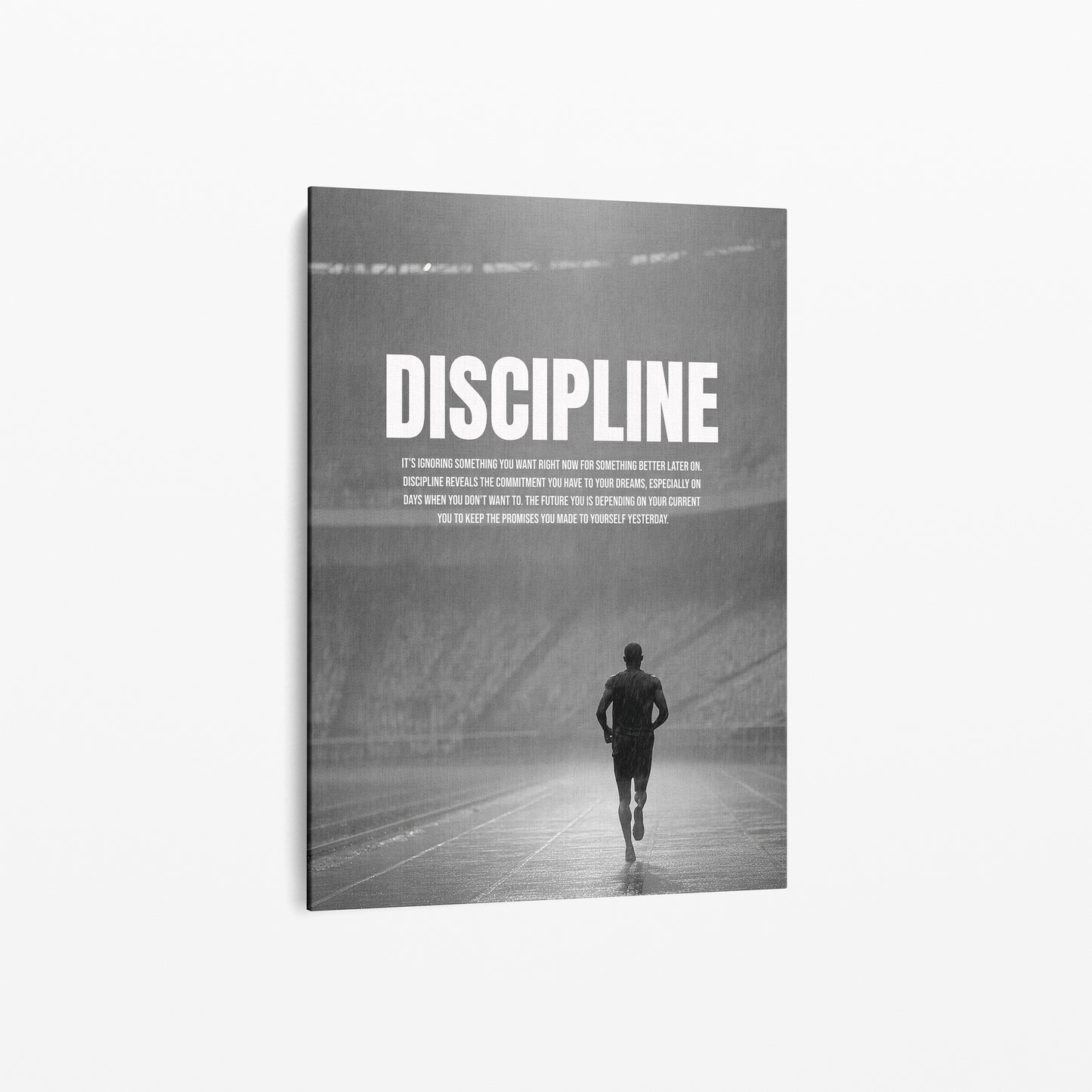 Motivationsposter „Discipline“ – Stärke durch Ausdauer & Selbstbeherrschung