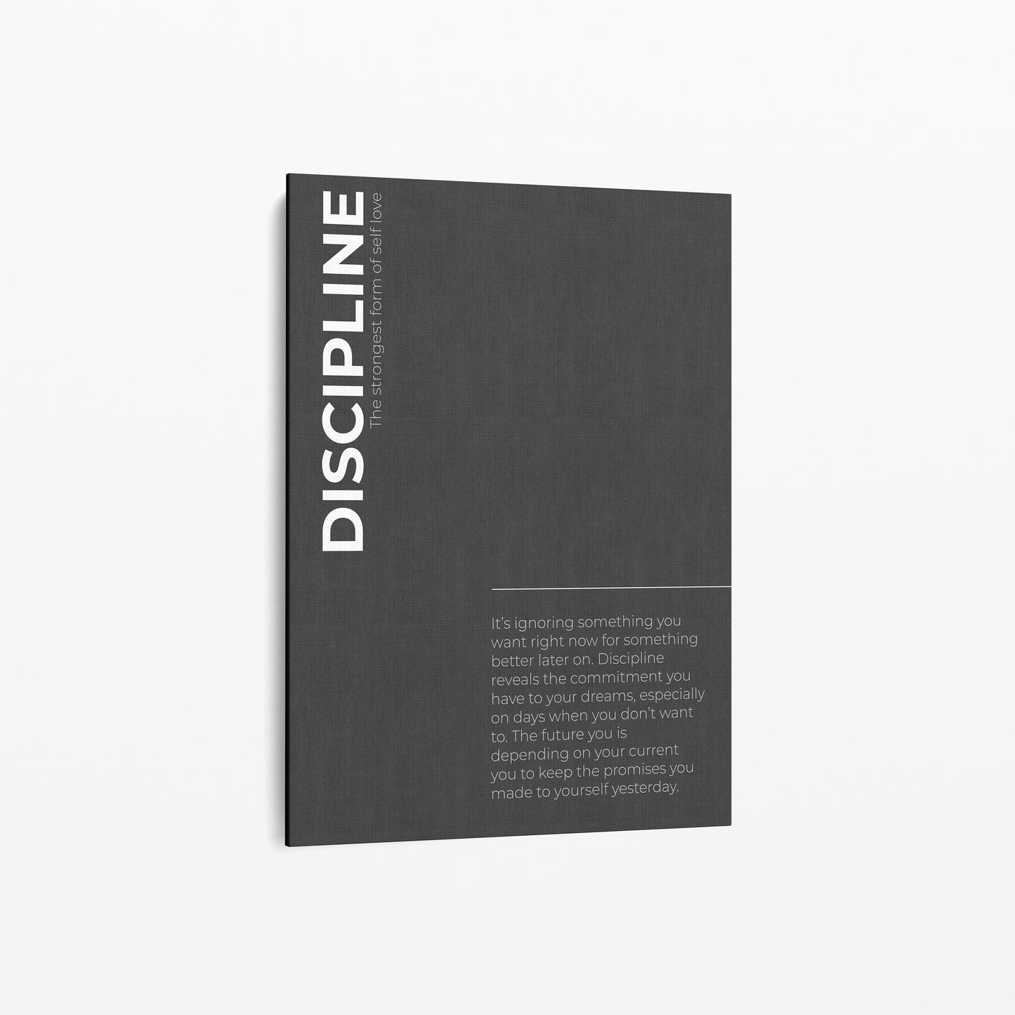 "Discipline II" Motivationsposter | Gym | Business