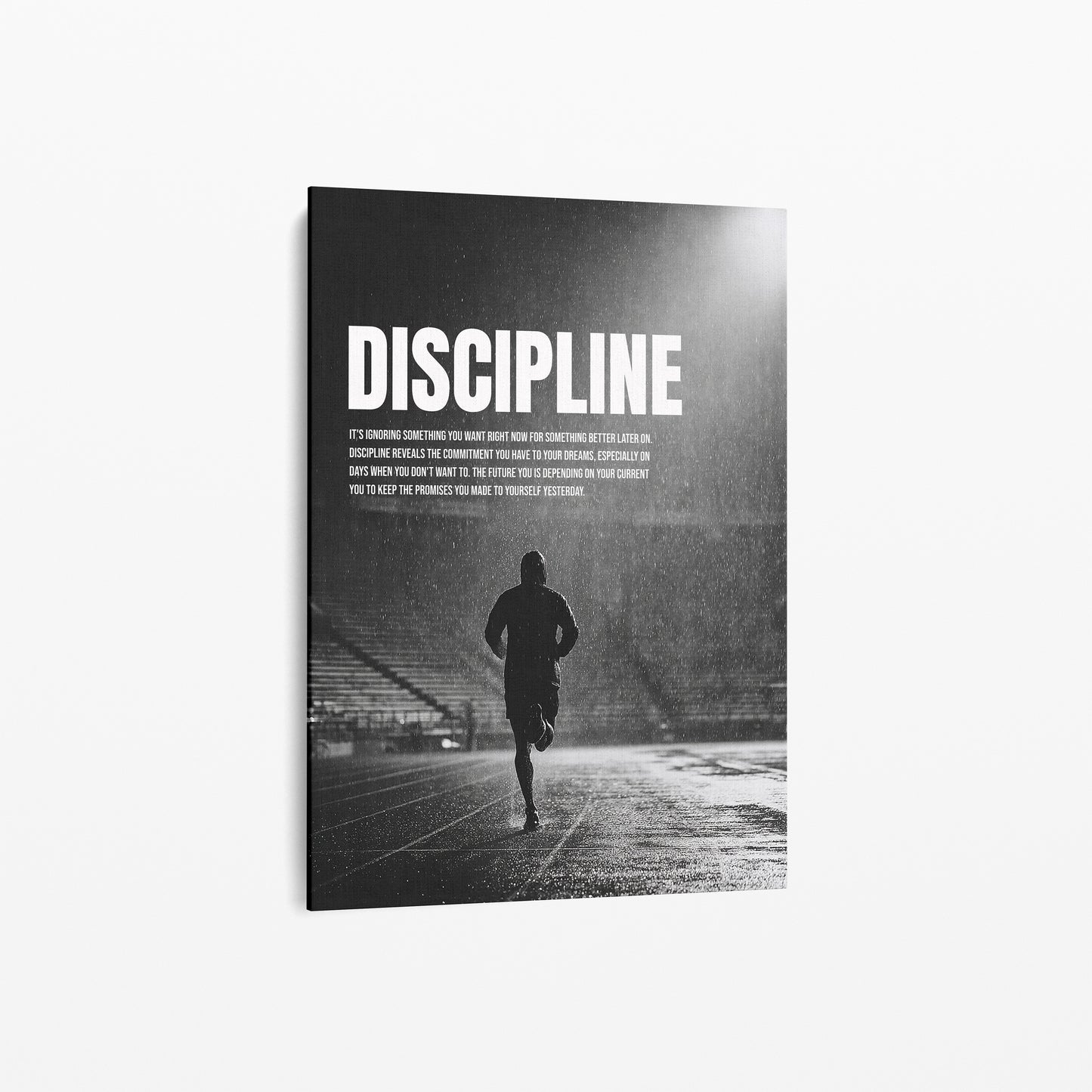 Discipline Poster – Motivation & Durchhaltevermögen für Sport, Büro & Alltag