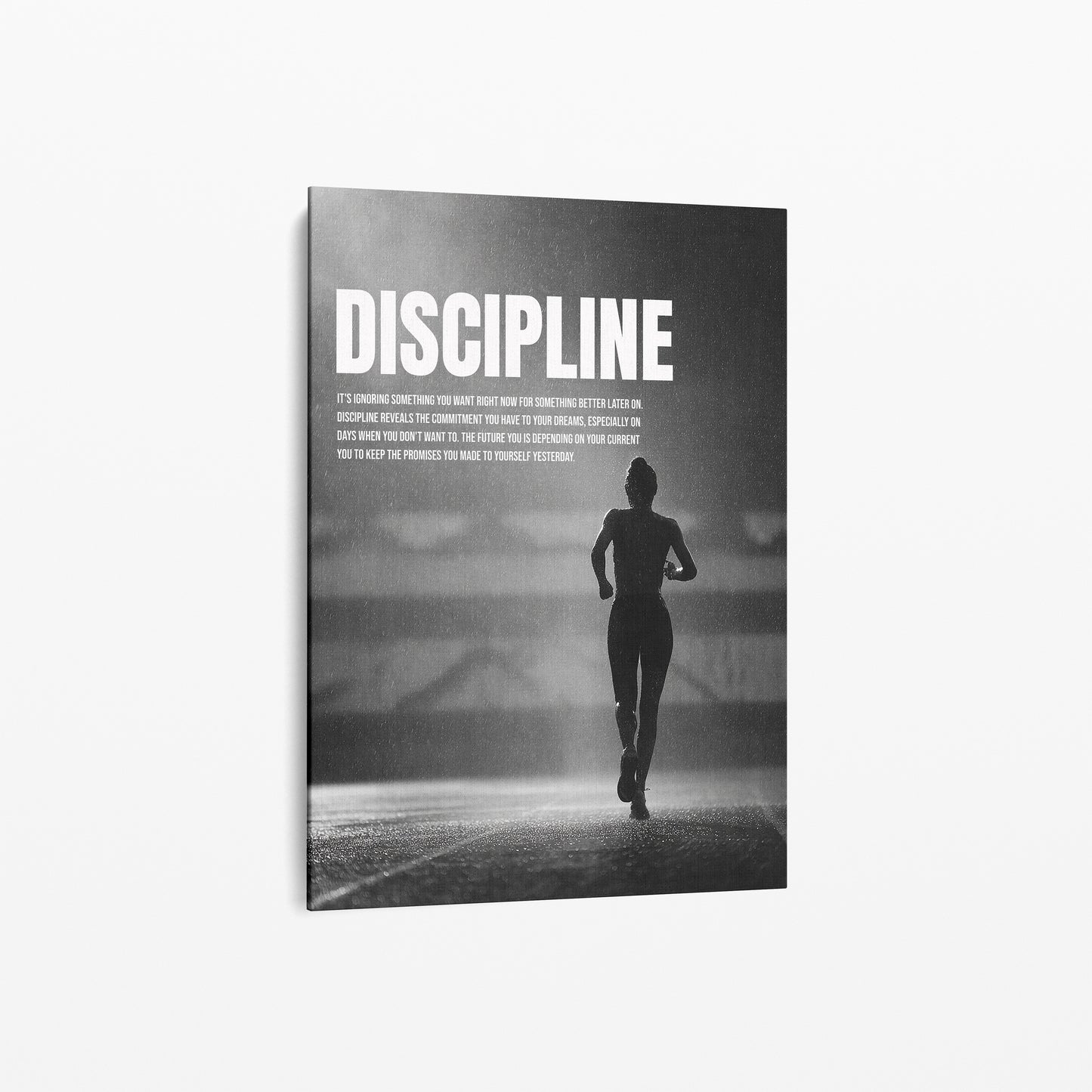 Discipline Poster – Motivation für Frauen im Sport & Alltag | Canvart Studios