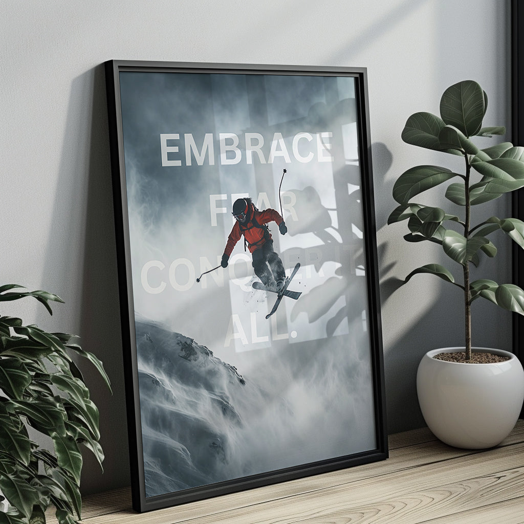 "Embrace Fear Conquer It All."