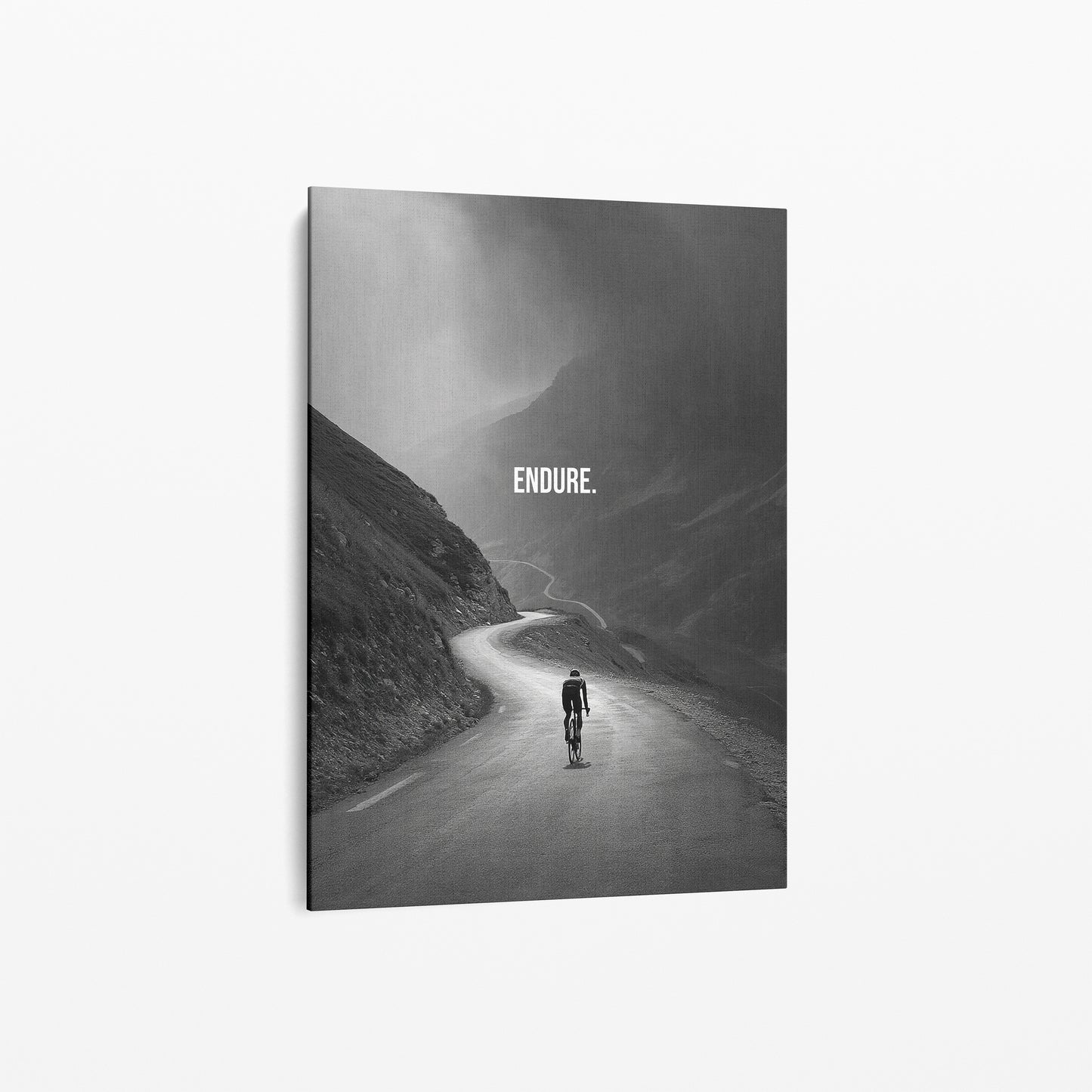 "Endure." Motivationsposter für Radfahrer