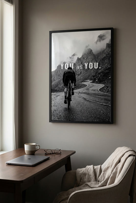 "You vs You“ II Motivationsposter Rennrad | Rennrad Motivation