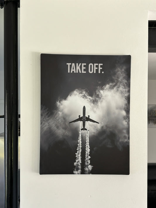 Leinwand Motivation, Take Off Leinwand, Flugzeug Leinwand, Pilot Motivation, canvartstudios motivation, Motivationsleinwand
