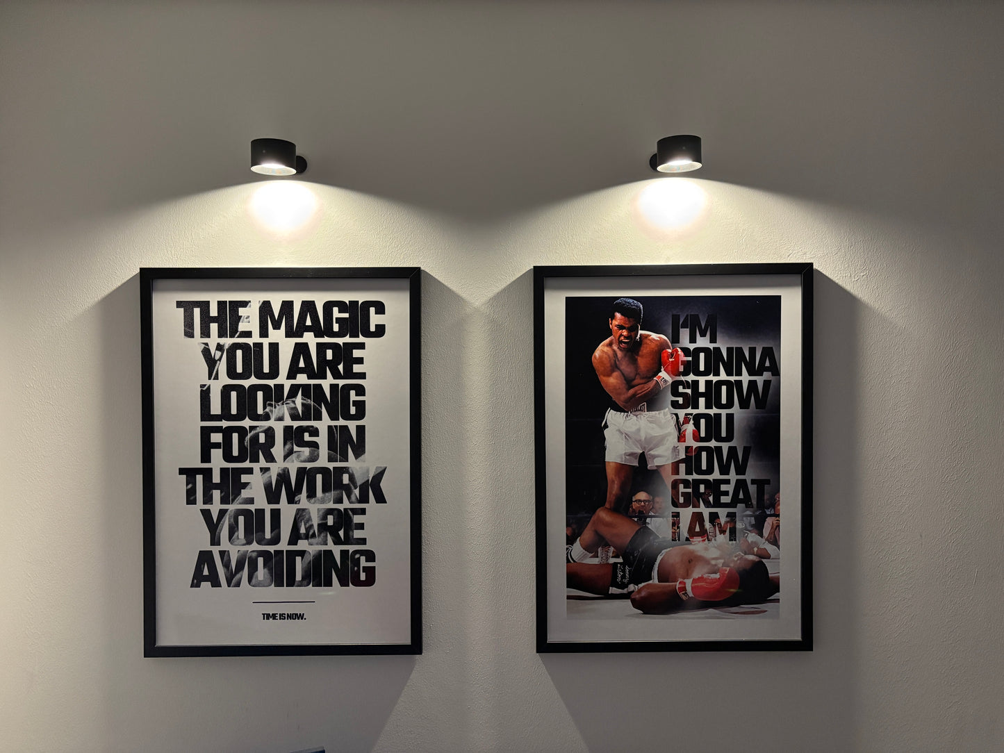 Anti-Reflex Holzrahmen Leinwand "Greatness"