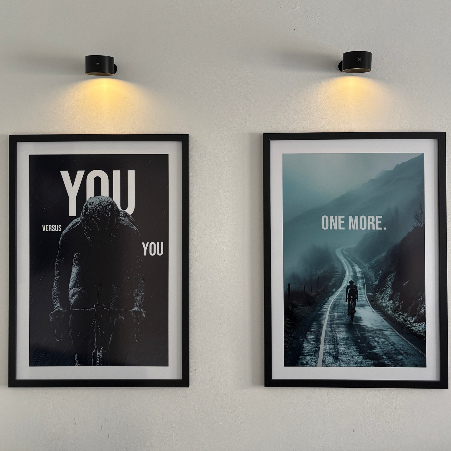 Anti-Reflex Holzrahmen Leinwand "You vs. You"