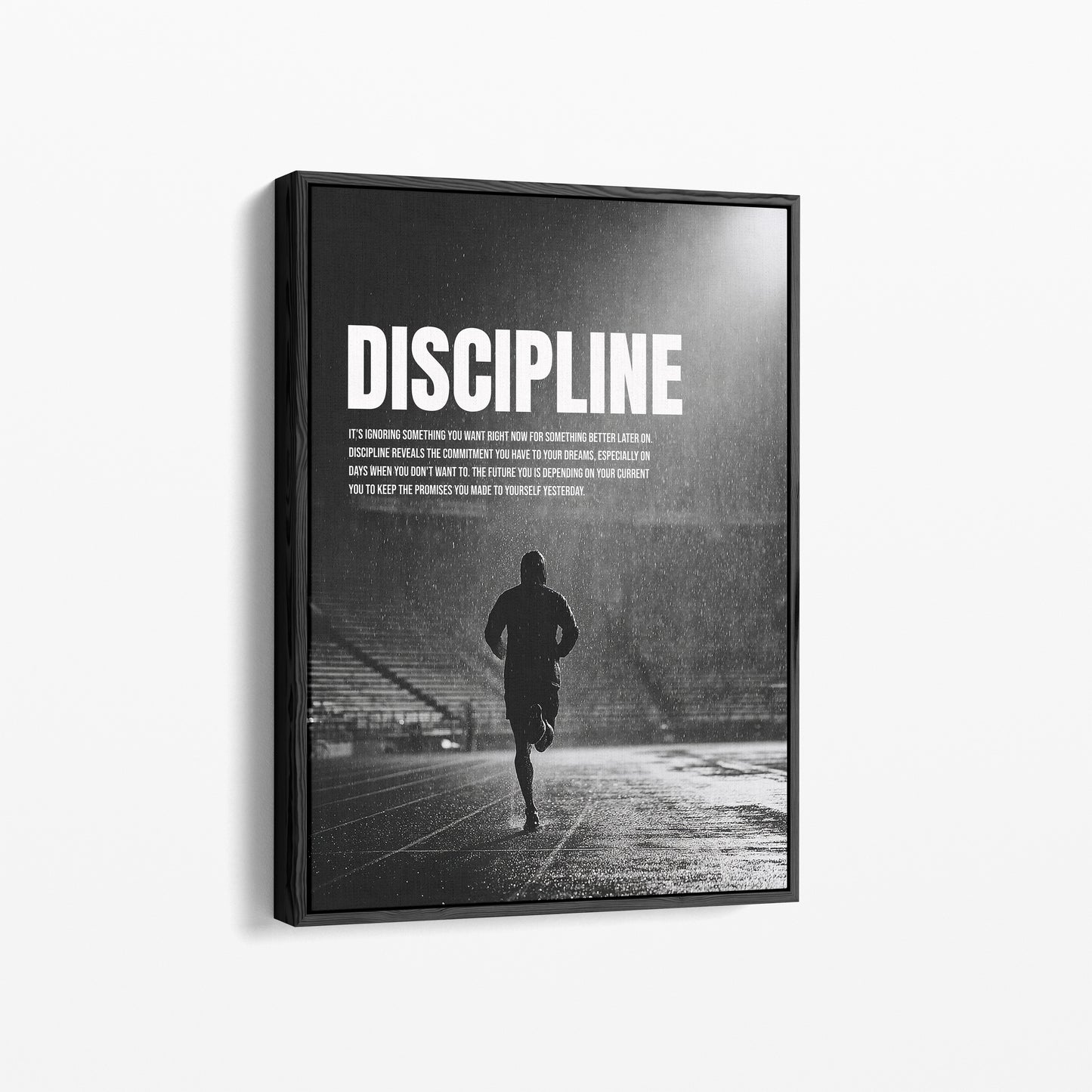 Discipline Poster – Motivation & Durchhaltevermögen für Sport, Büro & Alltag