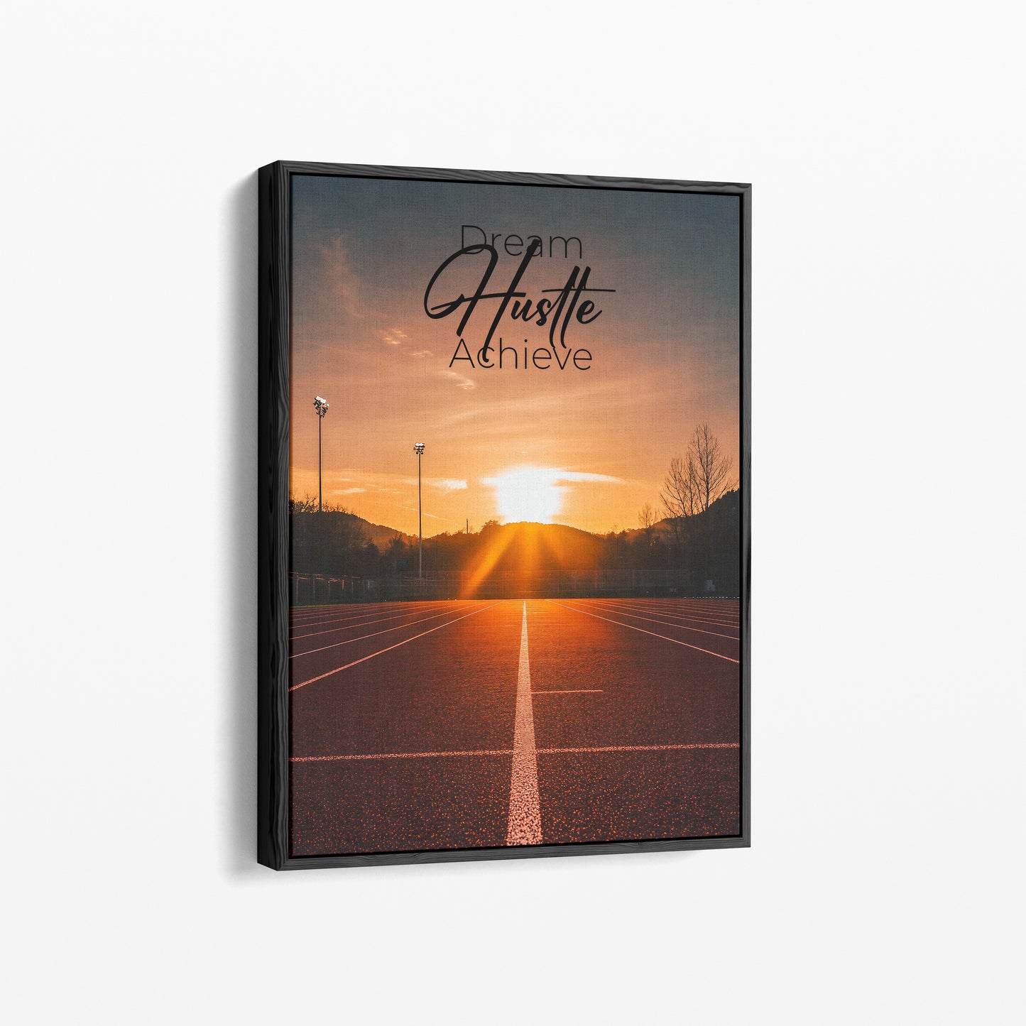 "Dream.Hustle.Achieve." Motivationsposter