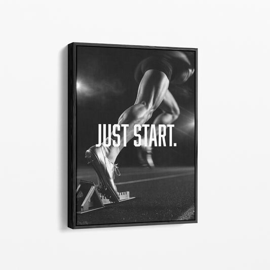 Just Start – Running Motivation Poster