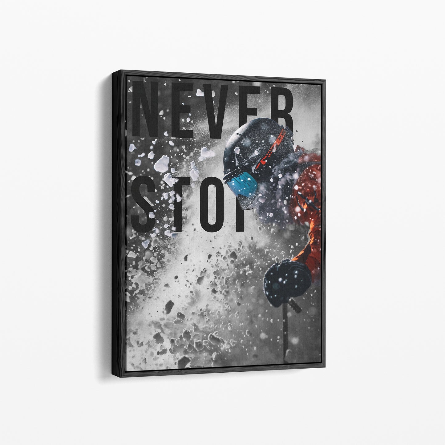 "Never Stop II." Skiposter