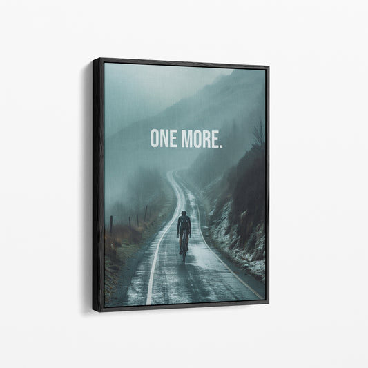 One More. – Rennrad Motivationsposter | canvArt studios