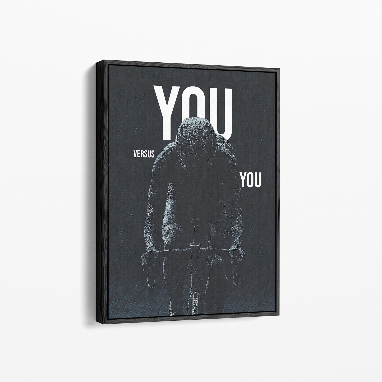 "You vs. You" Motivationsposter Rennrad