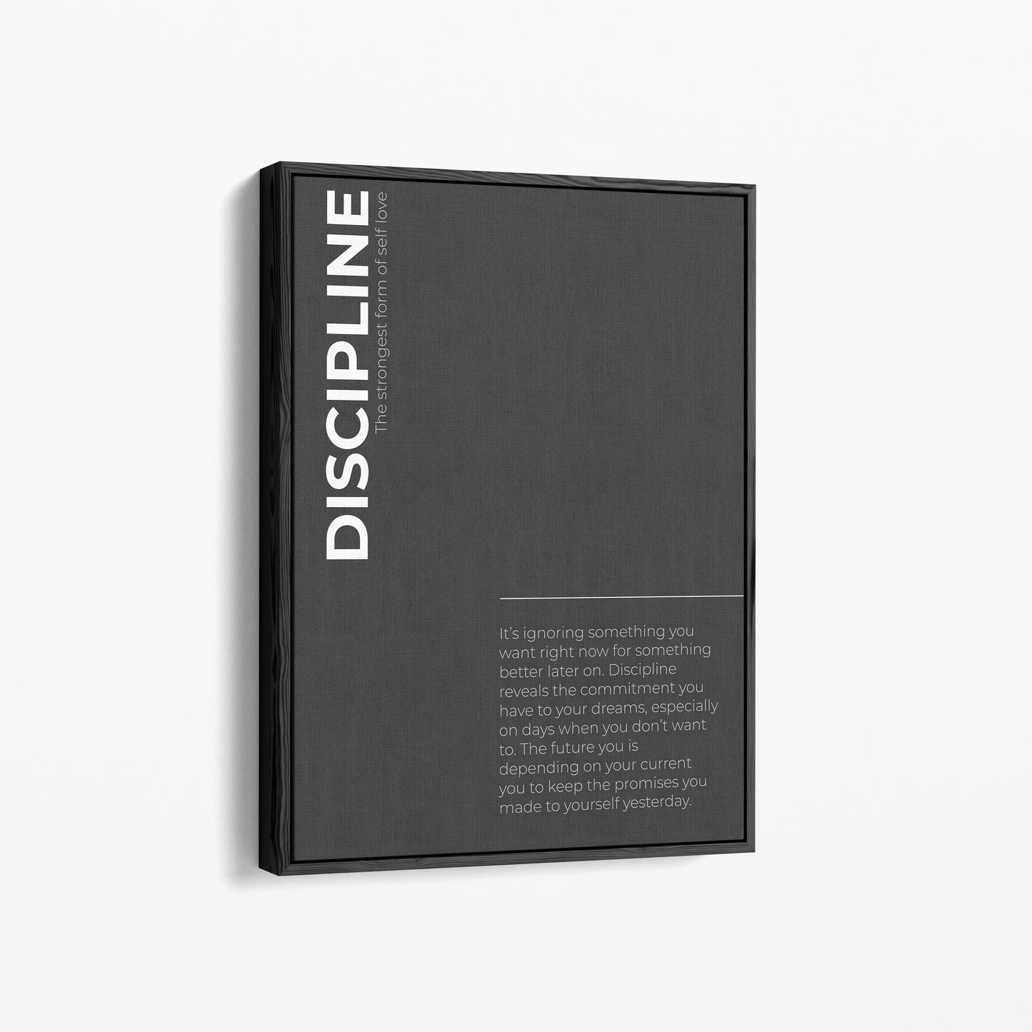 "Discipline II" Motivationsposter | Gym | Business