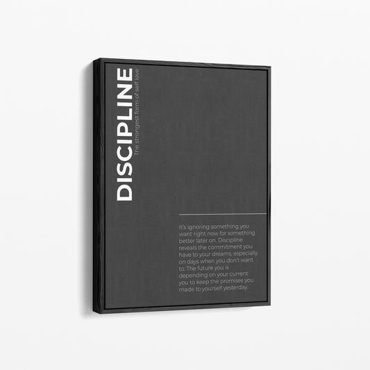 "Discipline II" Motivationsposter | Gym | Business