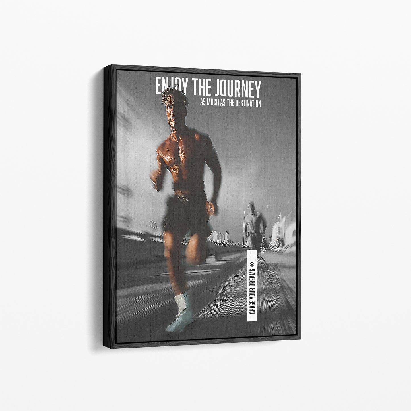 "Enjoy the Journey" Motivationsposter für Läufer