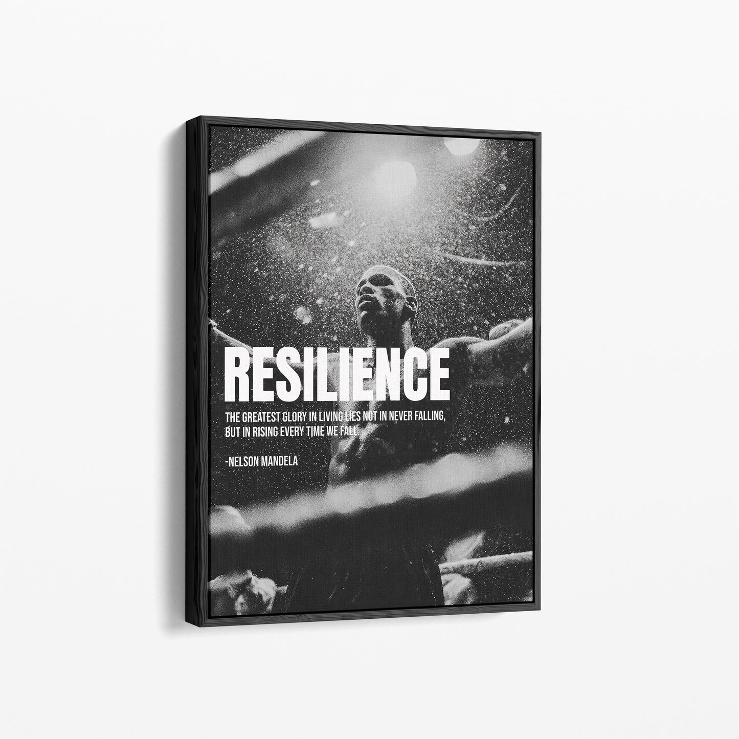Resilience Poster – Stärke & Durchhaltevermögen | Nelson Mandela Zitat