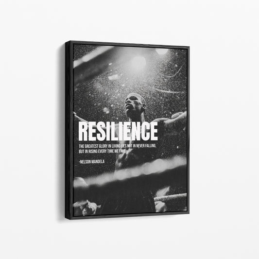 Resilience Poster – Stärke & Durchhaltevermögen | Nelson Mandela Zitat
