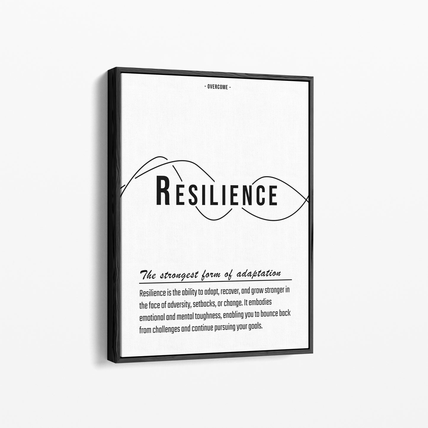 Text & Zitat Poster "Resilience"