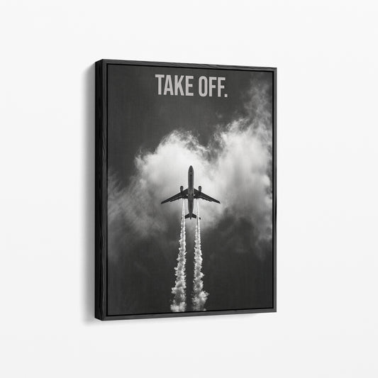"Take Off." Motivationsposter für Athleten