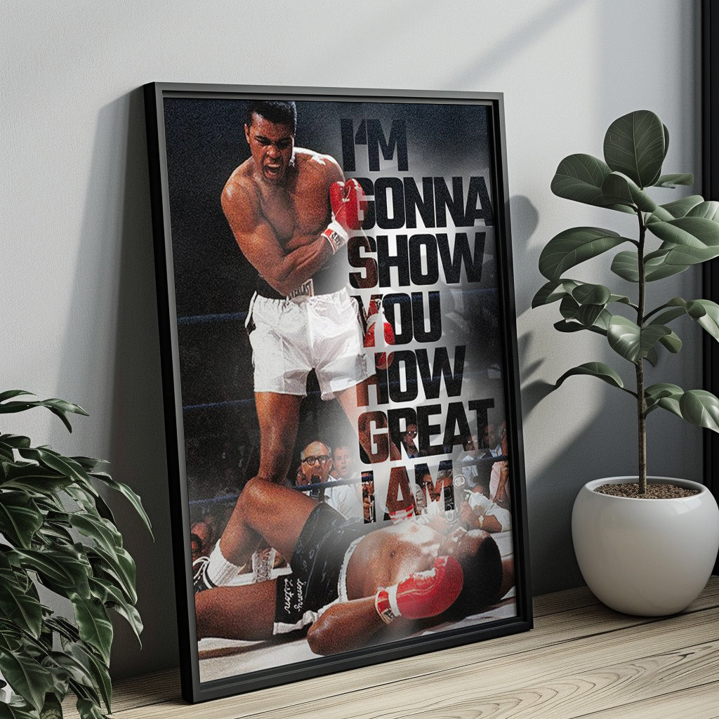 "Greatness" Motivationsposter Ali