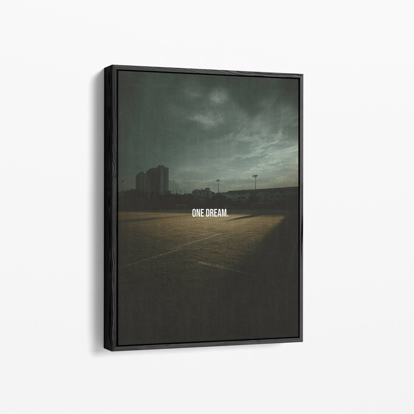 One Dream. – Fußball Poster für Spieler, die an sich glauben | Canvart Studios