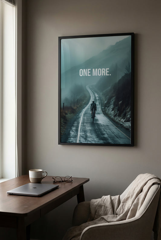 "One More" Rennrad Poster