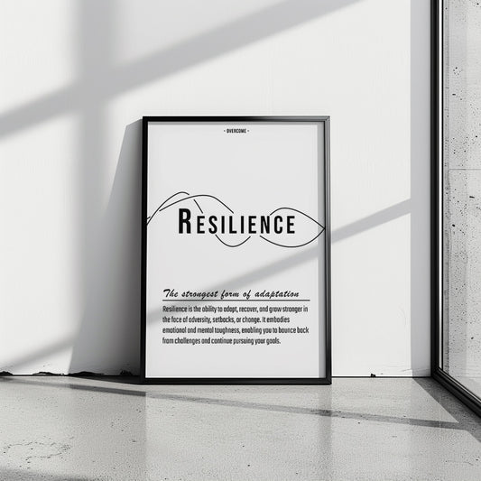 Text & Zitat Poster "Resilience"
