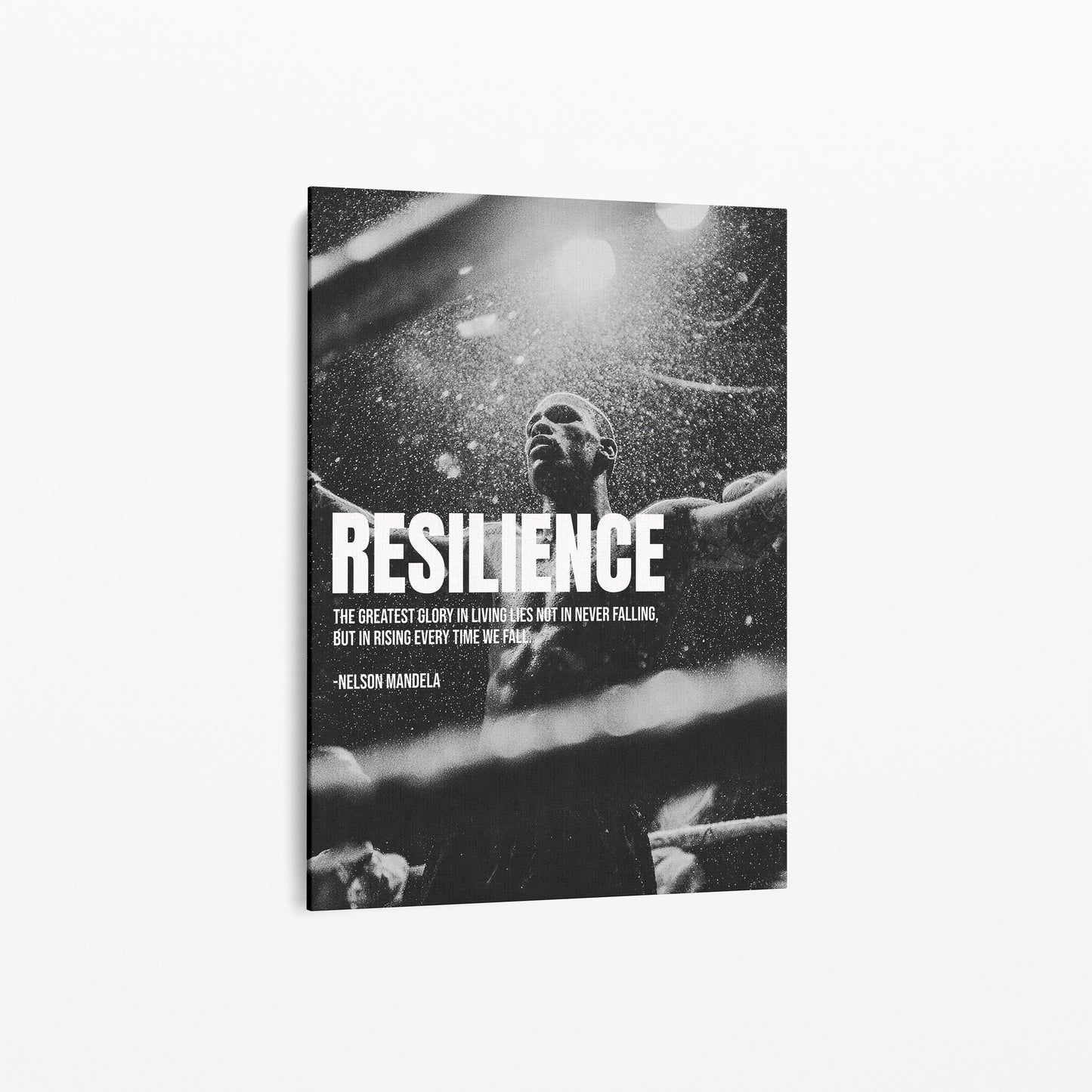 Resilience Poster – Stärke & Durchhaltevermögen | Nelson Mandela Zitat