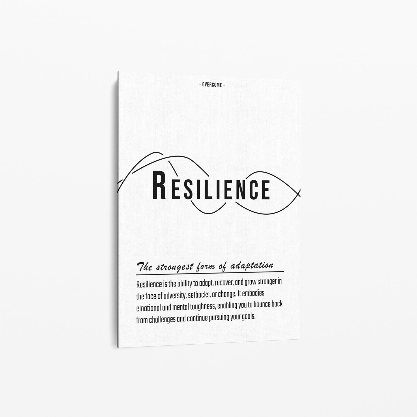 Text & Zitat Poster "Resilience"