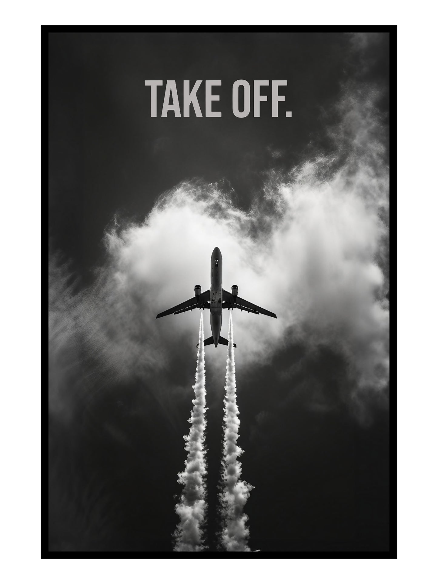 "Take Off." Motivationsposter für Athleten