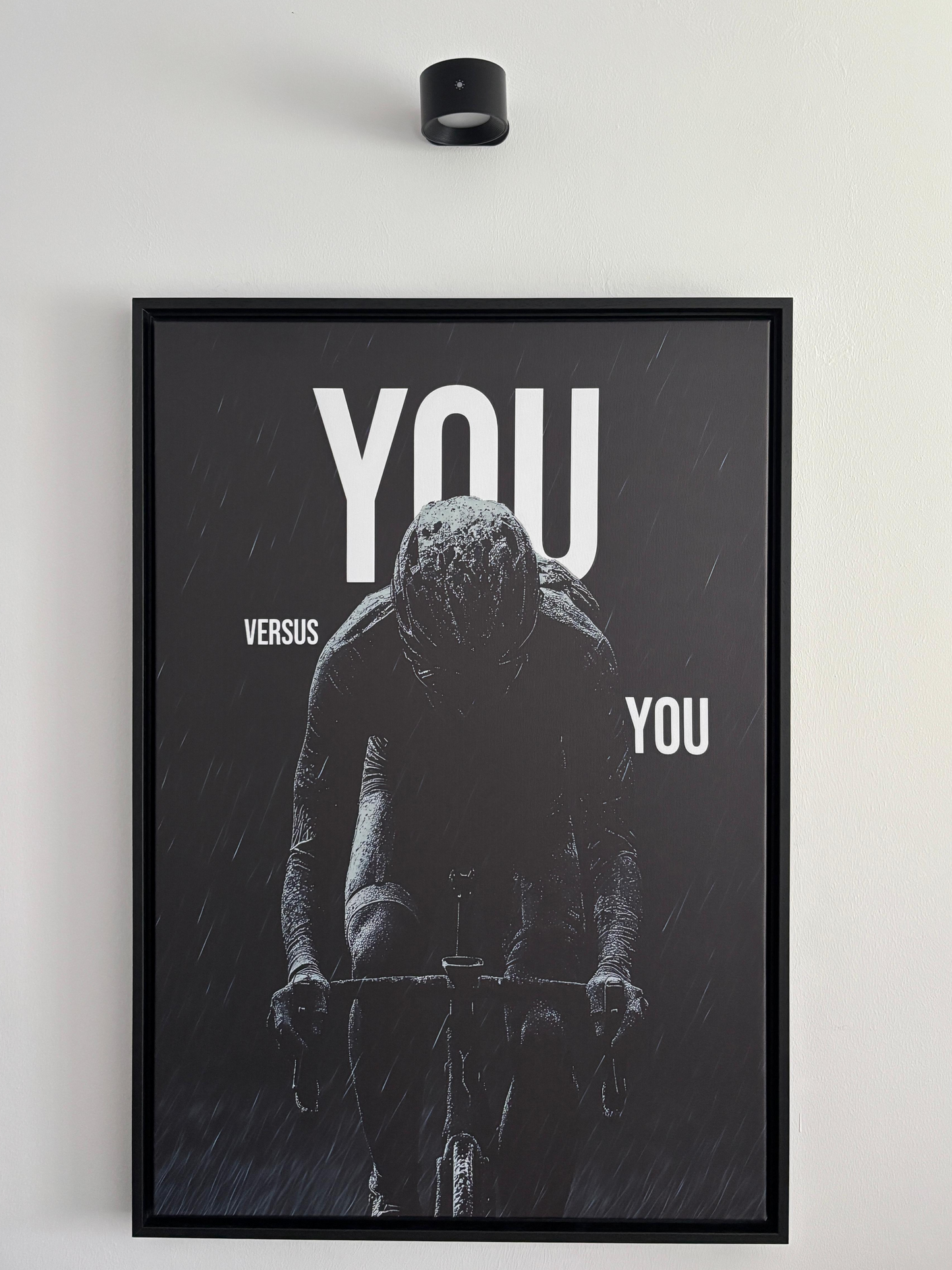 "You vs. You" Motivationsposter Rennrad