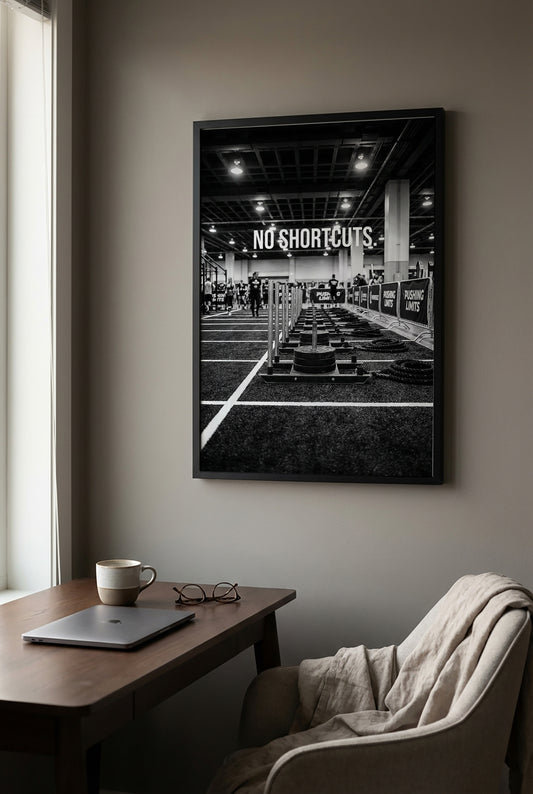 NO SHORTCUTS. – Motivationsposter für Athleten & Functional Fitness