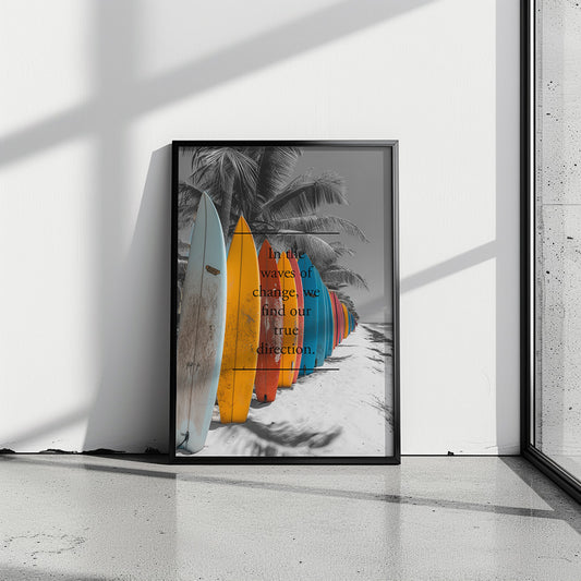 "waves of change" Surfposter