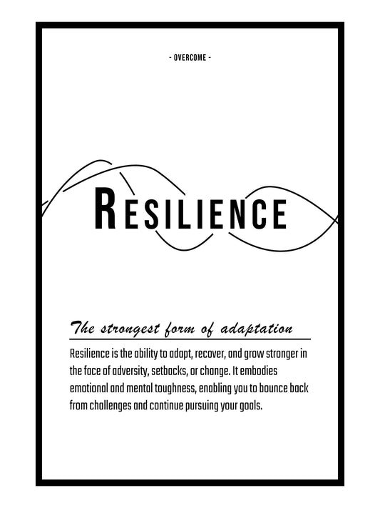 Text & Zitat Poster "Resilience"