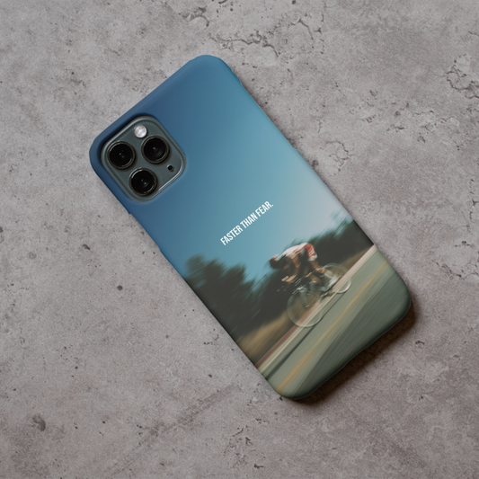 "Faster than fear." iPhone Hülle