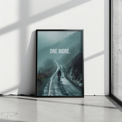One More. – Rennrad Motivationsposter | canvArt studios