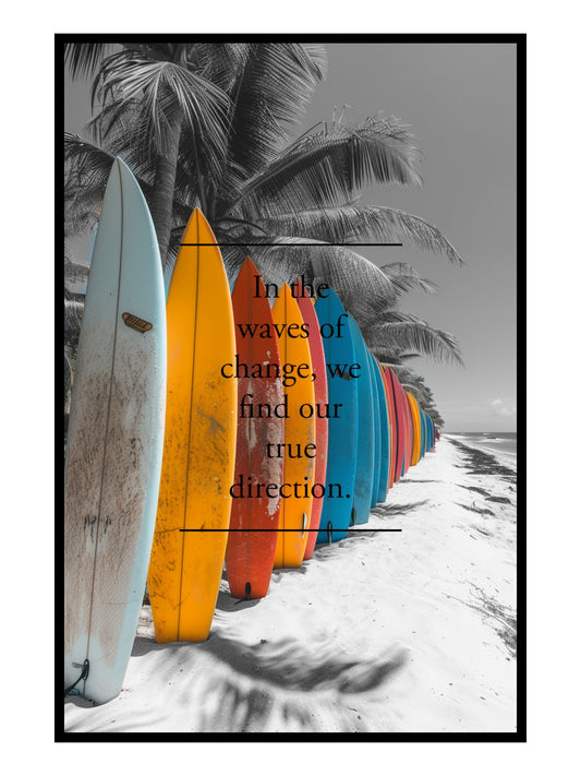 "waves of change" Surfposter