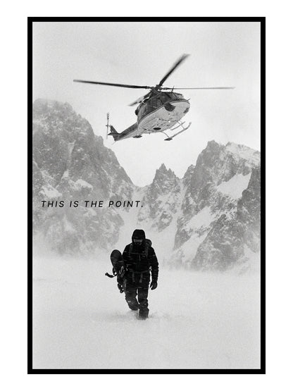 This Is The Point – Abenteuer Berg Poster & Leinwand Wandbild