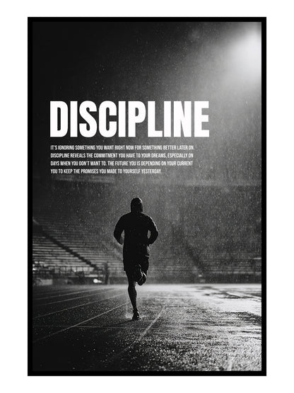 Discipline – Motivationsposter Sport & Fokus | canvArt