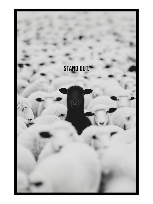 "Stand Out" Motivationsposter