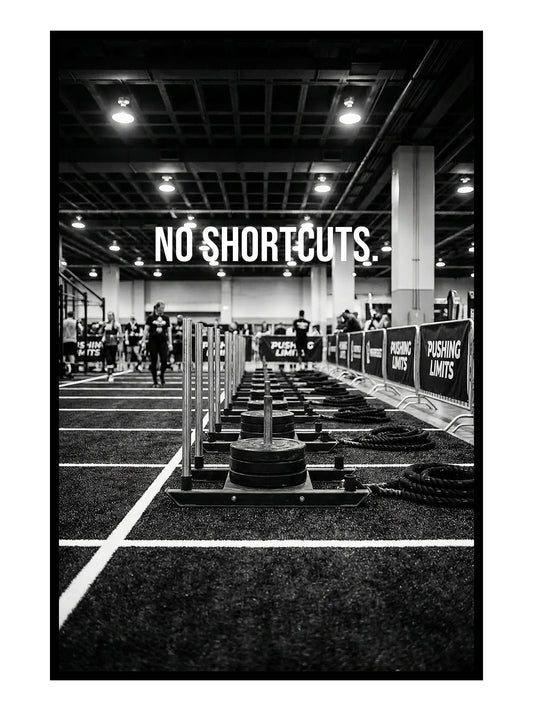 NO SHORTCUTS. – Motivationsposter für Athleten & Functional Fitness