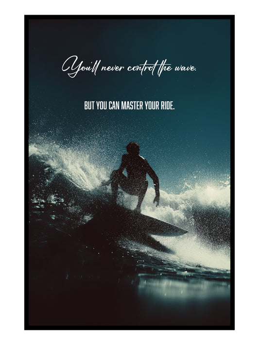 "Master Your Ride" Motivationsposter für Fokus & Flow