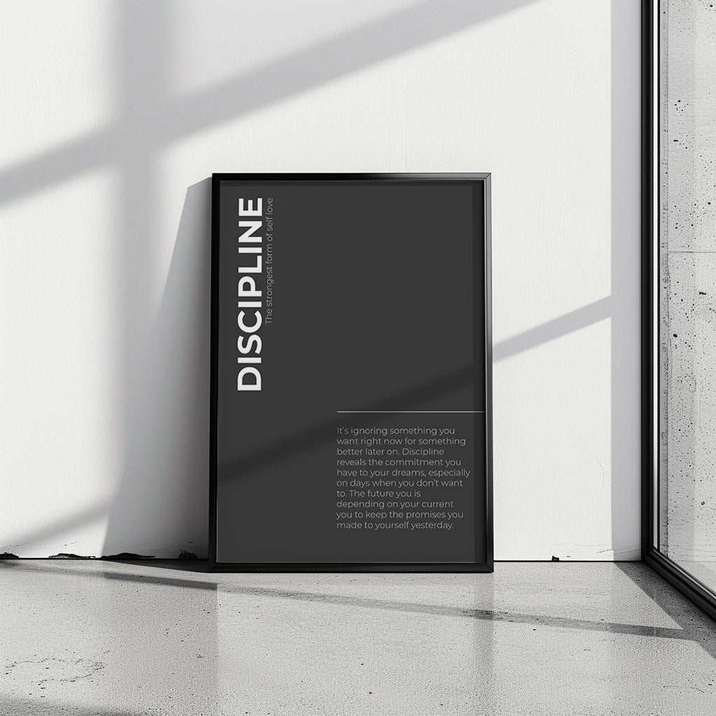 "Discipline II" Motivationsposter