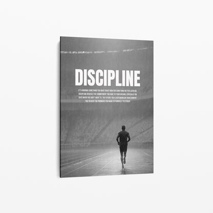 Motivationsposter „Discipline“ – Stärke durch Ausdauer & Selbstbeherrschung