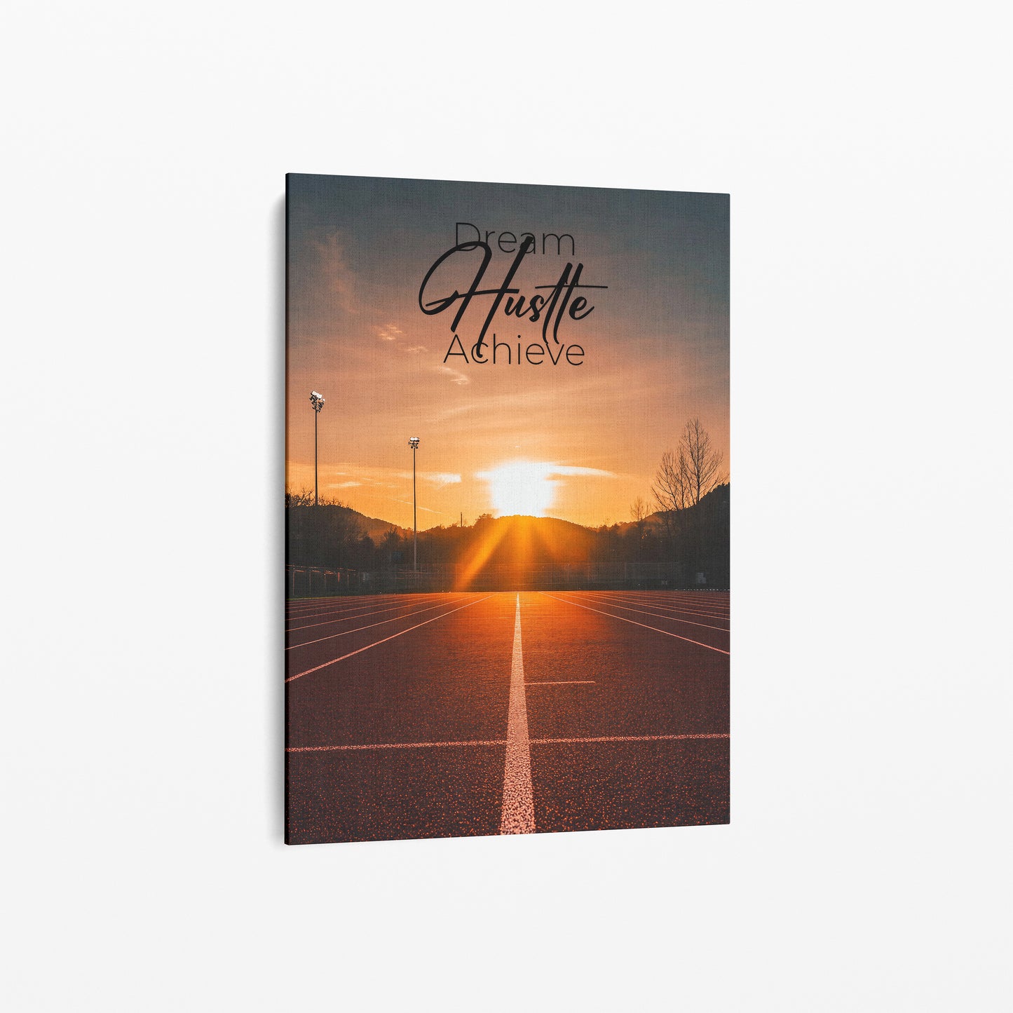 "Dream.Hustle.Achieve." Motivationsposter