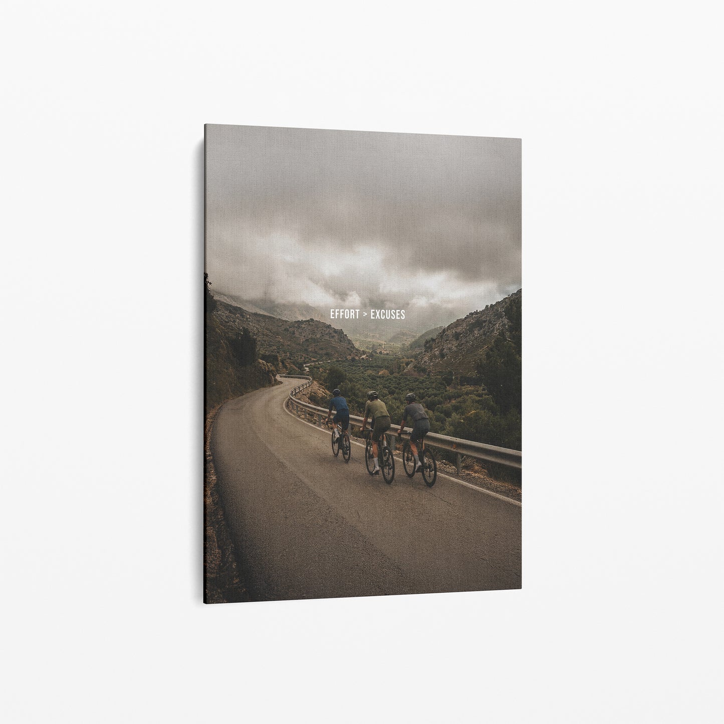 EFFORT > EXCUSES – Cycling Motivation Poster | Premium Rennrad Wandbild für Athleten