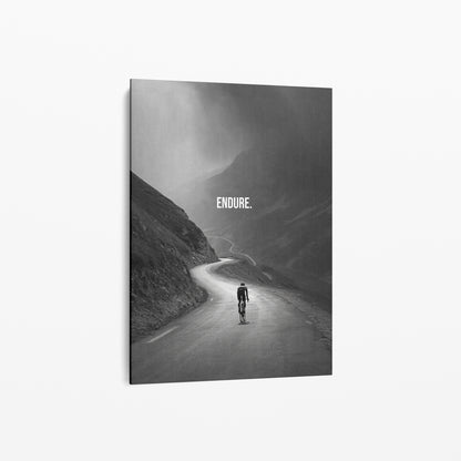 Endure – Motivationsposter Rennrad Ausdauer | canvArt