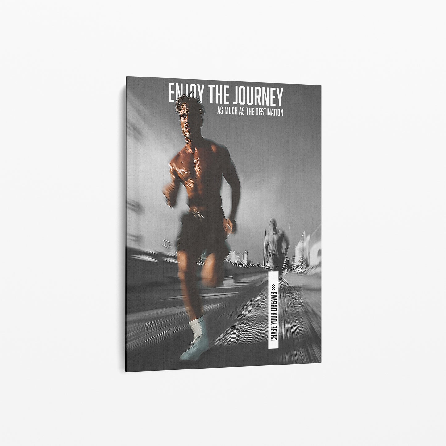 "Enjoy the Journey" Motivationsposter für Läufer