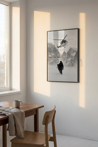 This Is The Point – Abenteuer Berg Poster & Leinwand Wandbild